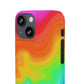 Bespattered Facade Rainbow Heat Map Snap Case