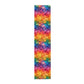 Bespattered Facade Rainbow Ink Dots Table Runner (2 sizes)