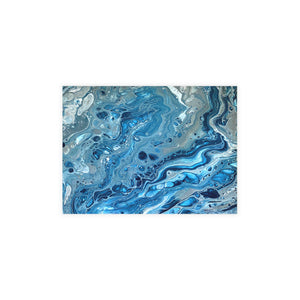 Bespattered Facade Blue Marble Postcards (no envelopes) | Sets of 10, 30, or 50