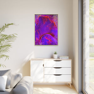 Bespattered Facade Resin Petri Macro Photograph Framed Canvas Art Print | 4 Frame Colors | Multiple Sizes