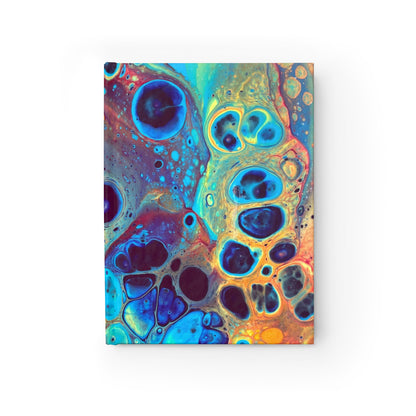 Bespattered Facade Intergalactic Rainbow Hardcover Notebook - Lined Pages