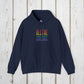 Bespattered Facade "All the Colors" Rainbow Block Embroidered Unisex Heavy Blend™ Hooded Sweatshirt