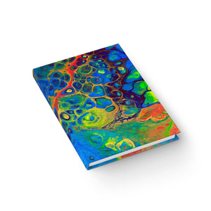 Bespattered Facade Rainbow Hardcover Notebook - Lined Pages