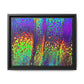 Bespattered Facade Neon Lava Framed Canvas Art Print | 3 Frame Colors | Multiple Sizes