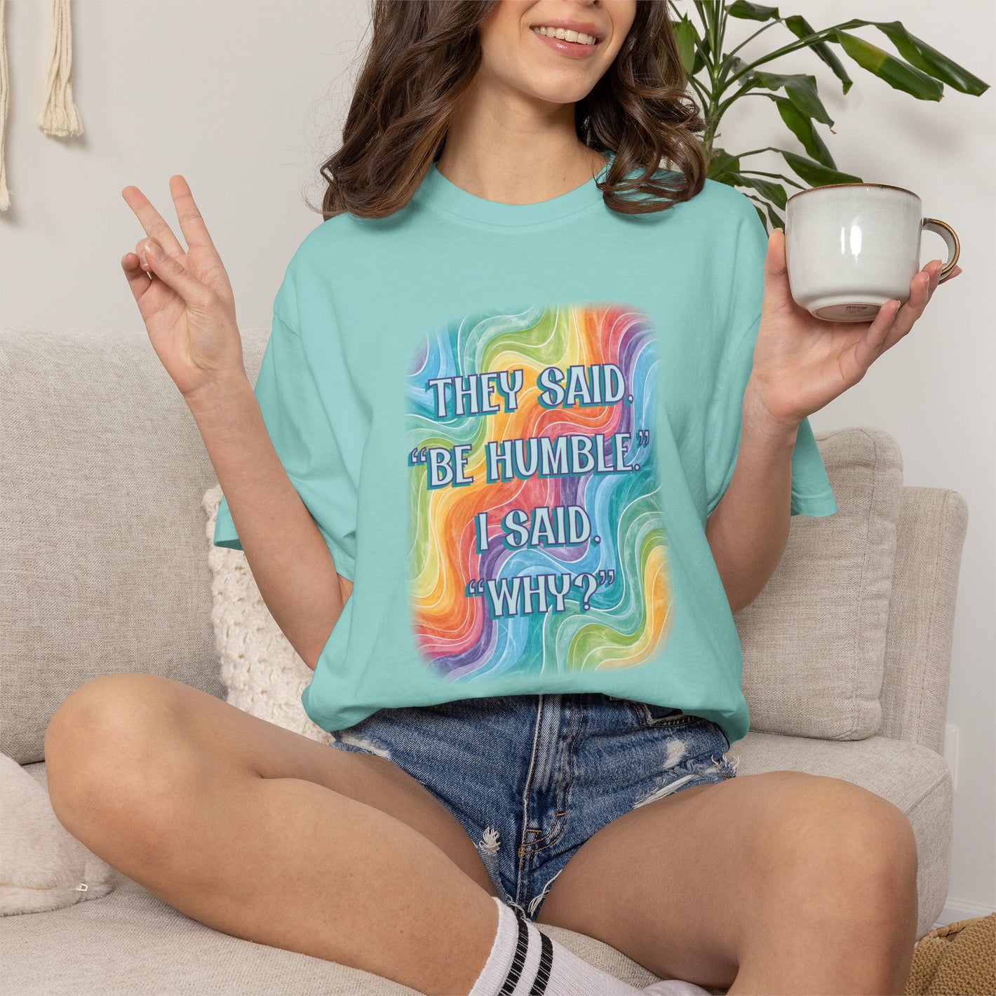 Bespattered Facade "Be Humble" Colorful Premium Unisex Comfort Colors Garment Dyed 100% Cotton T-Shirt