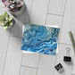 Bespattered Facade Blue Marble Postcards (no envelopes) | Sets of 10, 30, or 50