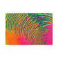 Bespattered Facade Neon Puddle Stretched Matte Canvas Art Prints | Multiple Sizes