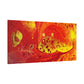 Bespattered Facade Flamin' Hot Stretched Matte Canvas Art Prints | Multiple Sizes