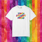 Bespattered Facade Rainbow Token Straight Friend Colorful LGBTQ+ Pride Premium Unisex Comfort Colors Garment Dyed 100% Cotton T-Shirt