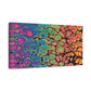 Bespattered Facade Neon Goodness Stretched Matte Canvas Art Prints | Multiple Sizes