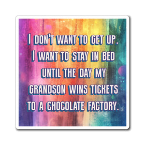 Bespattered Facade "Stay in Bed" Refrigerator Magnet