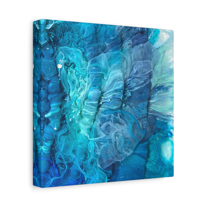 Bespattered Facade Resin Petri Macro Photograph Stretched Matte Canvas Art Prints | Multiple Sizes
