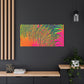 Bespattered Facade Neon Puddle Stretched Matte Canvas Art Prints | Multiple Sizes