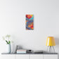 Bespattered Facade Fluid Art Abstract Painting Stretched Matte Canvas Art Prints | Multiple Sizes