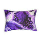Bespattered Facade Purple Haze Lumbar Throw Pillow