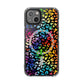 Bespattered Facade Rainbow Paint Splatter Leopard MagSafe Clear Impact Cases