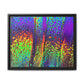 Bespattered Facade Neon Lava Framed Canvas Art Print | 3 Frame Colors | Multiple Sizes
