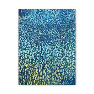 Bespattered Facade Fluid Art Abstract Painting Stretched Matte Canvas Art Prints | Multiple Sizes