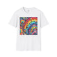 Bespattered Facade Rainbow Tidal Wave Unisex Softstyle T-Shirt