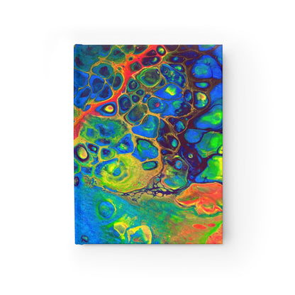 Bespattered Facade Rainbow Hardcover Notebook - Lined Pages