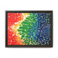 Bespattered Facade Rainbow Seaside Framed Canvas Art Print | 3 Frame Colors | Multiple Sizes
