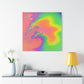 Bespattered Facade Fluid Art Abstract Painting Stretched Matte Canvas Art Prints | Multiple Sizes