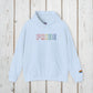 Bespattered Facade Pride Rainbow LGBTQ+ Embroidered Unisex Heavy Blend™ Hooded Sweatshirt