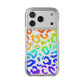 Bespattered Facade Watercolor Rainbow Leopard MagSafe Clear Impact Case