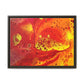 Bespattered Facade Flamin' Hot Framed Canvas Art Print | 3 Frame Colors | Multiple Sizes