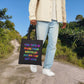 Bespattered Facade Rainbow "Recycled F*cks" Canvas Tote Bag Reusable Carryall