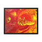 Bespattered Facade Flamin' Hot Framed Canvas Art Print | 3 Frame Colors | Multiple Sizes
