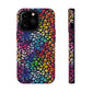 Bespattered Facade Rainbow Paint Splatter Leopard Impact-Resistant Case
