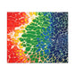 Bespattered Facade Rainbow Seaside Stretched Matte Canvas Art Prints | Multiple Sizes