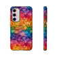 Bespattered Facade Rainbow Ink Circles Tough Case