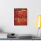 Bespattered Facade Fluid Art Abstract Painting Stretched Matte Canvas Art Prints | Multiple Sizes