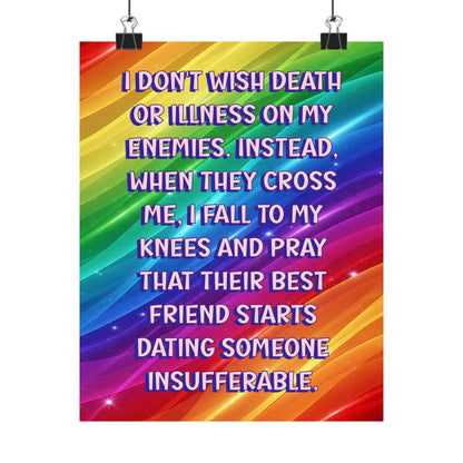 Bespattered Facade "Wishing My Enemies the Best" Giclée Archival Matte Paper Prints