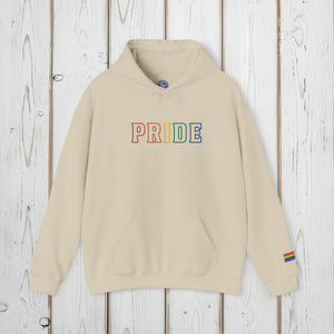 Bespattered Facade Pride Rainbow LGBTQ+ Embroidered Unisex Heavy Blend™ Hooded Sweatshirt