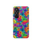 Bespattered Facade Bright Rainbow Flowers Impact-Resistant Case