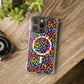 Bespattered Facade Bright Rainbow Leopard MagSafe Clear Impact Cases