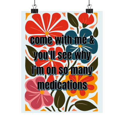 Bespattered Facade "Come With Me and You'll See..." Colorful Flowers Giclée Archival Matte Paper Prints
