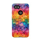 Bespattered Facade Rainbow Ink Circles Tough Case
