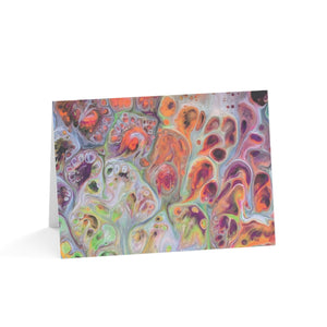 Bespattered Facade Dragon Scales Greeting Cards | Sets of 1, 10, 30, or 50