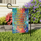Bespattered Facade Tuesdays Can Go Fuck Themselves Rainbow Garden Flag