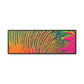 Bespattered Facade Neon Puddle Framed Canvas Art Print | 3 Frame Colors | Multiple Sizes
