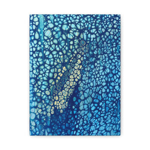 Bespattered Facade Fluid Art Abstract Painting Stretched Matte Canvas Art Prints | Multiple Sizes