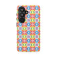 Bespattered Facade Geometric Rainbow Mosaic Tough Case
