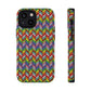 Bespattered Facade Rainbow Chevron Tiles Impact-Resistant Case