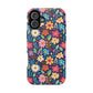Bespattered Facade Colorful Flowers Impact-Resistant Case