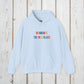 Bespattered Facade "Rainbow Is the New Black" Colorful Embroidered Unisex Heavy Blend™ Hooded Sweatshirt