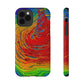 Bespattered Facade Rainbow Vortex Impact-Resistant Case